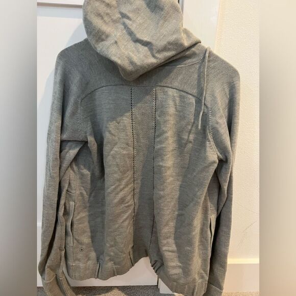 LULULEMON Sweatshirt Full Zip Hoodie Gray/Stretch Women’s 6 - Picture 1 of 8